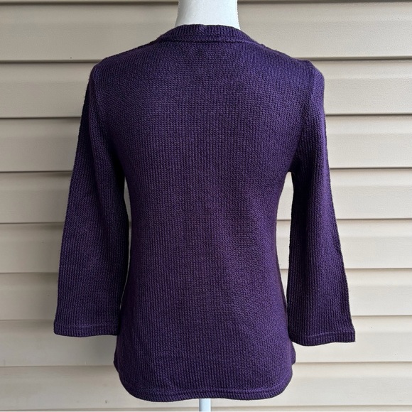 •Per Una• Ribbon Trimmed Zip Up Sweater Cardigan - Size Small - Picture 5 of 7